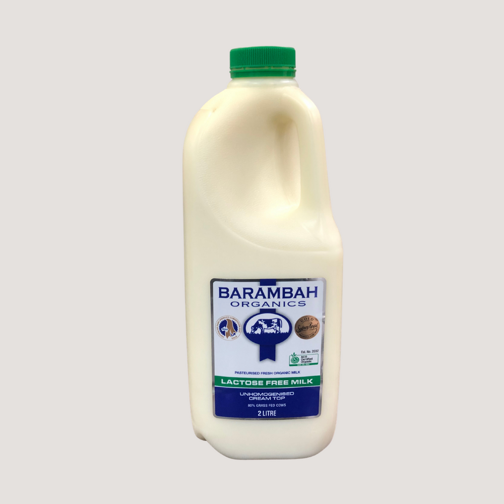 Milk, Barambah, Lactose Free, Organic