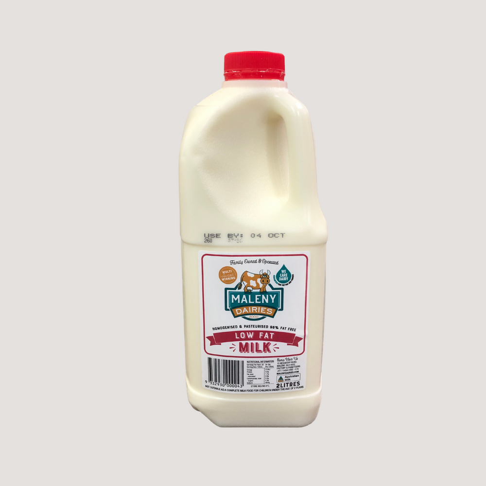 Milk, Maleny, Low Fat, Red Top