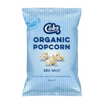 Popcorn, Organic Sea Salt, 80g