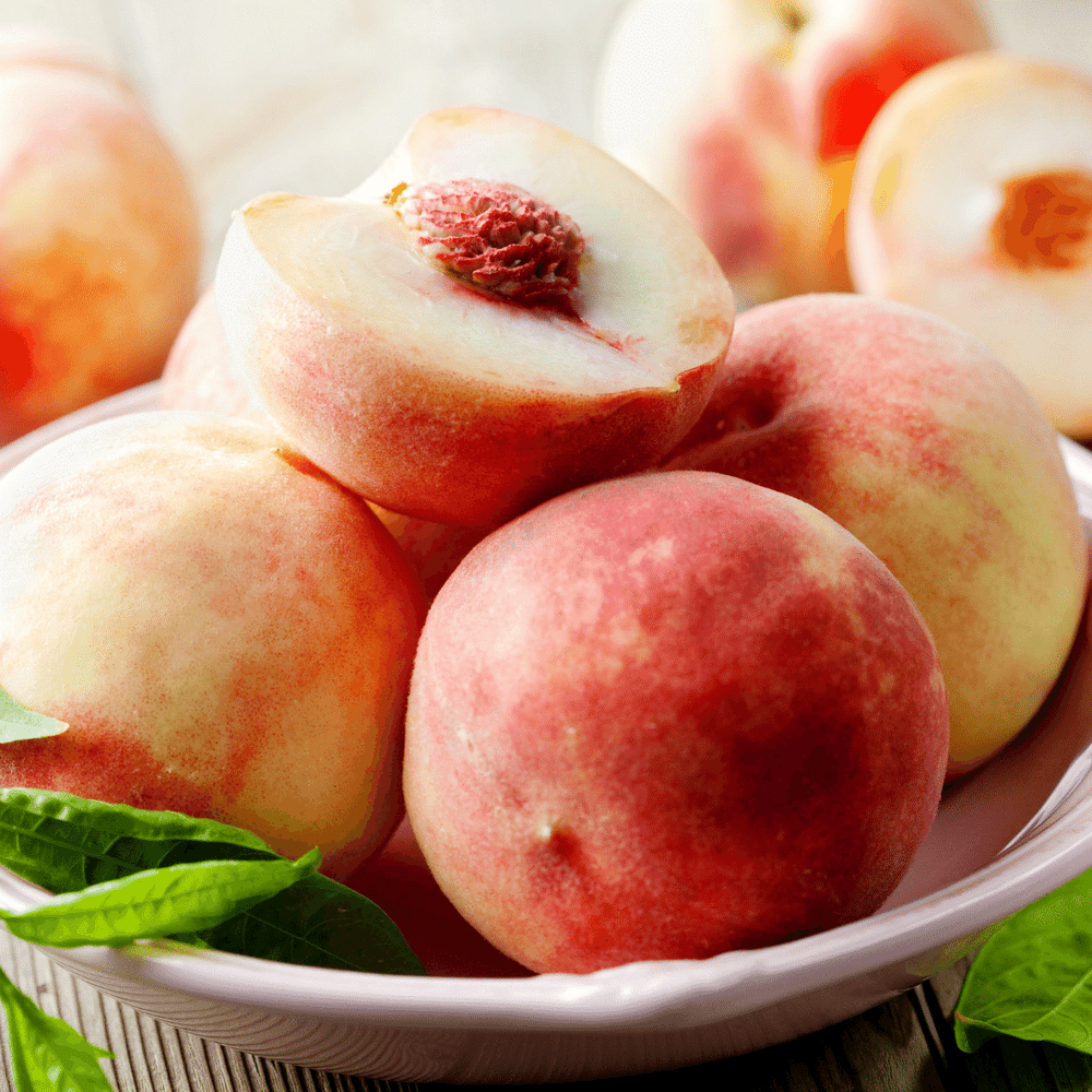 Peach, White